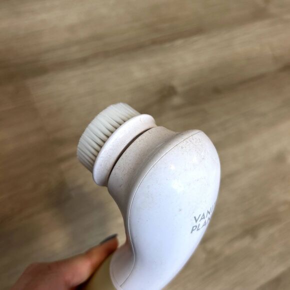 Vanity Planet Facial Scrubbing Brush Electric Skincare Self Care White Tan - Picture 5 of 14